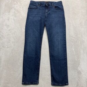 ALBERTO Jeans Men's 30 Super Stretch Dual FX Dark Wash Regular Fit Blue Denim